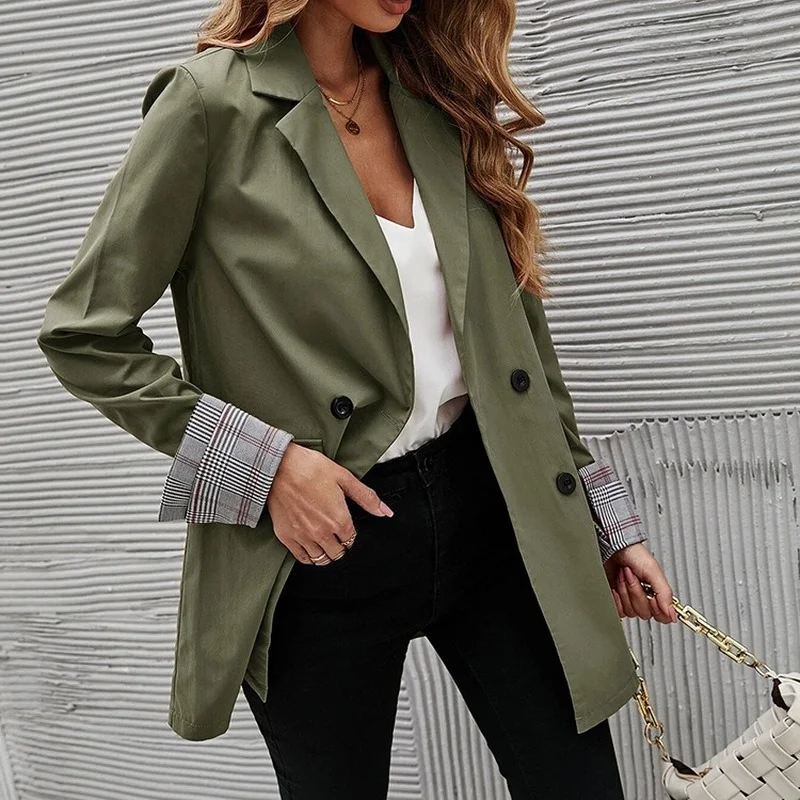 Blazer Slim Fit imbibé pour femme, manteau de bureau, mode coréenne, livraison gratuite, nouveau Y2k, printemps, automne