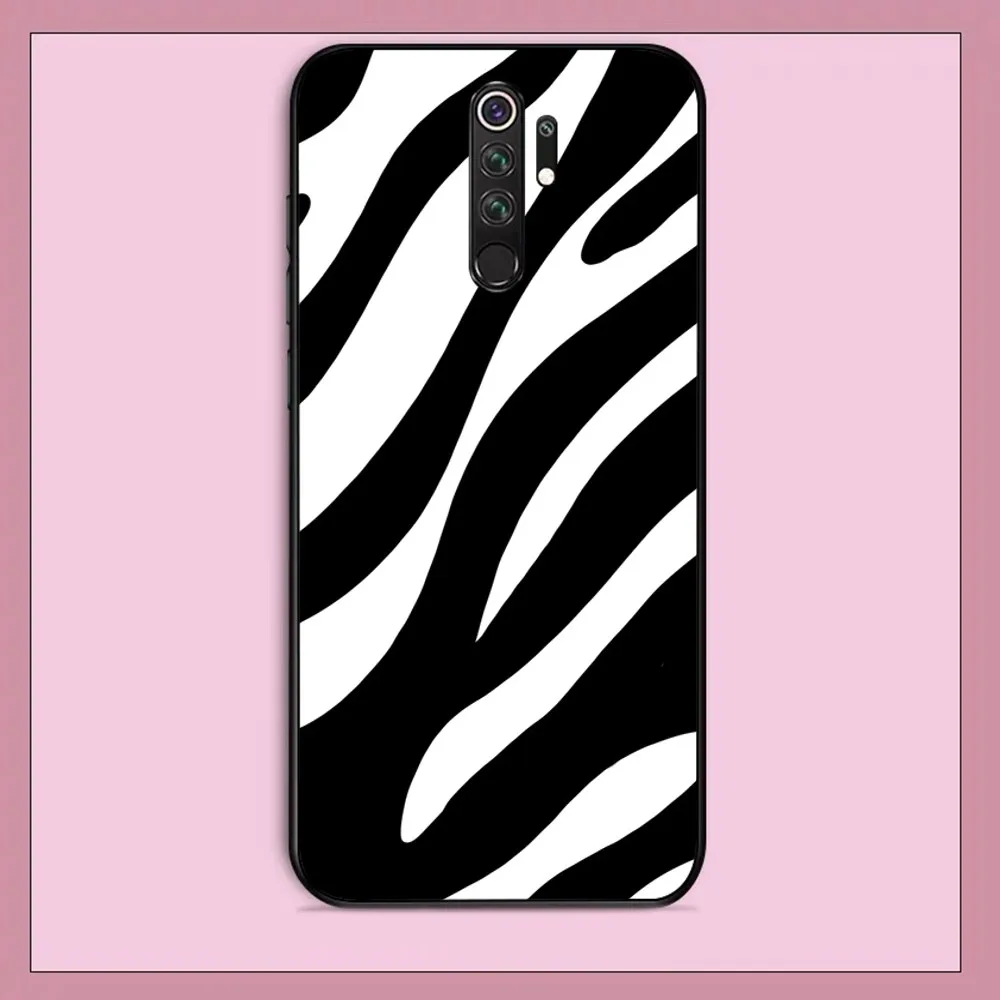 Wave Pattern Print Black Phone Case For Redmi Note 4 X 5 A 6 7 8 Pro T 9 Pro 9S 10 Pro 11 Pro 11S 11Epro PocoM3pro