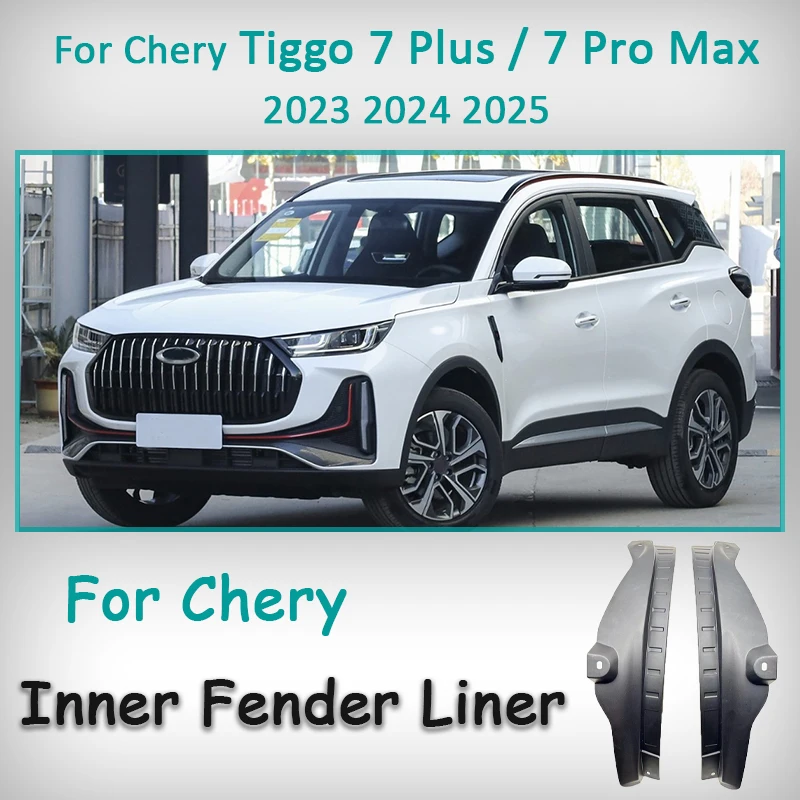 

For Chery Tiggo 7 Plus 7 PRO MAX 2023 2024 2025 Rear wheel lining mudguard Inner Fender Liner No punching required Stain