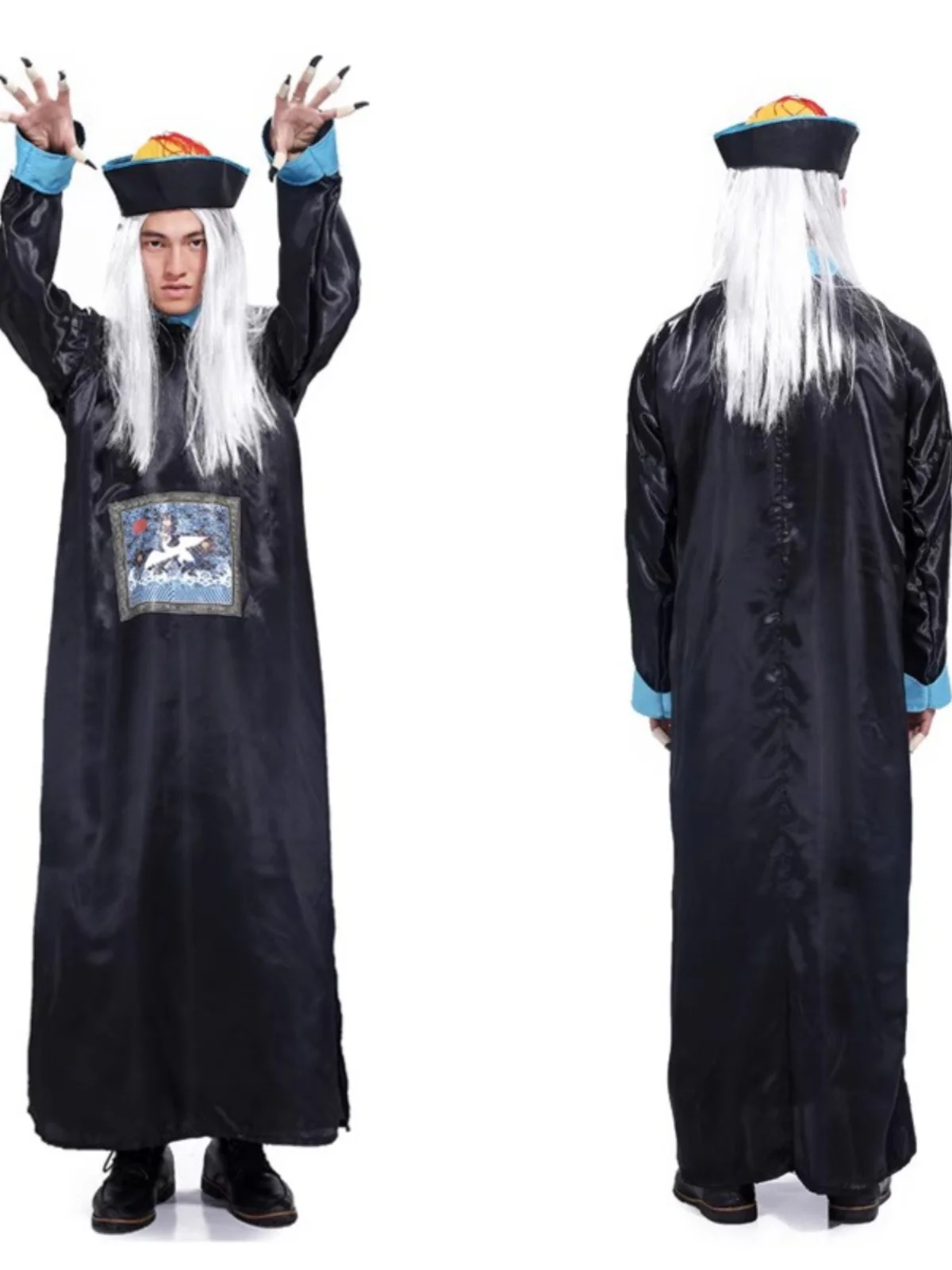 

Костюм для косплея на Хэллоуин, детский террор, ролевой наряд Цин Динас, зомби, сценический наряд из полиэфирного волокна