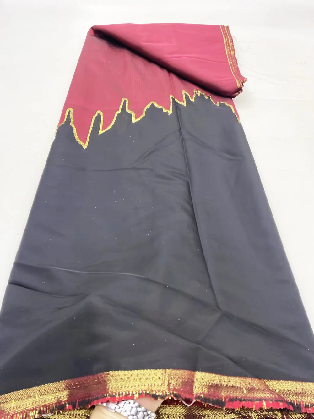 

French Tulle Organza Mesh Brocade Lace Fabric High Quality Colorful Silk Flower Jacquard Tissue For Nigeria Dress OR446327