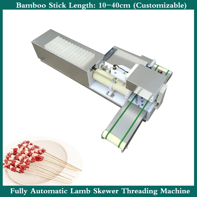 

Barbecue Meat And Lamb Skewers Threading Machine, Beef Skewer Forming Machine