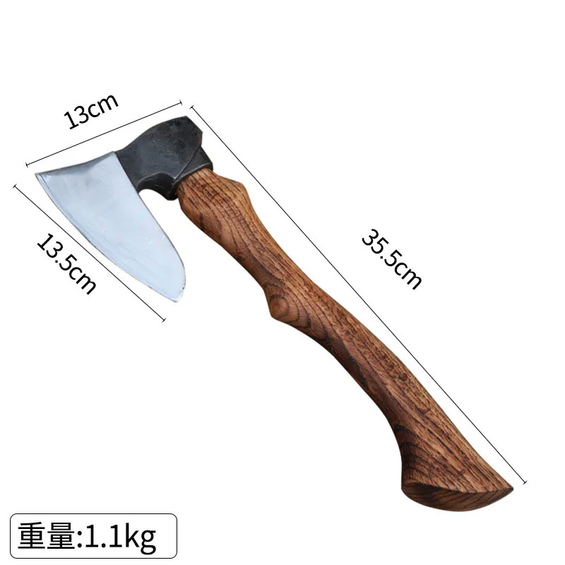 Russian battle axe forging outdoor mountain axe self-defense woodworking axe camping axe tactical axe