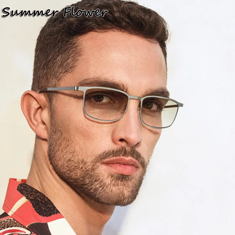 

IC Design Men Prescription Glasses Frame Ultra Thin Light Spectacle for Recipe Customize Lenses Male Flexible Fashion Gafas