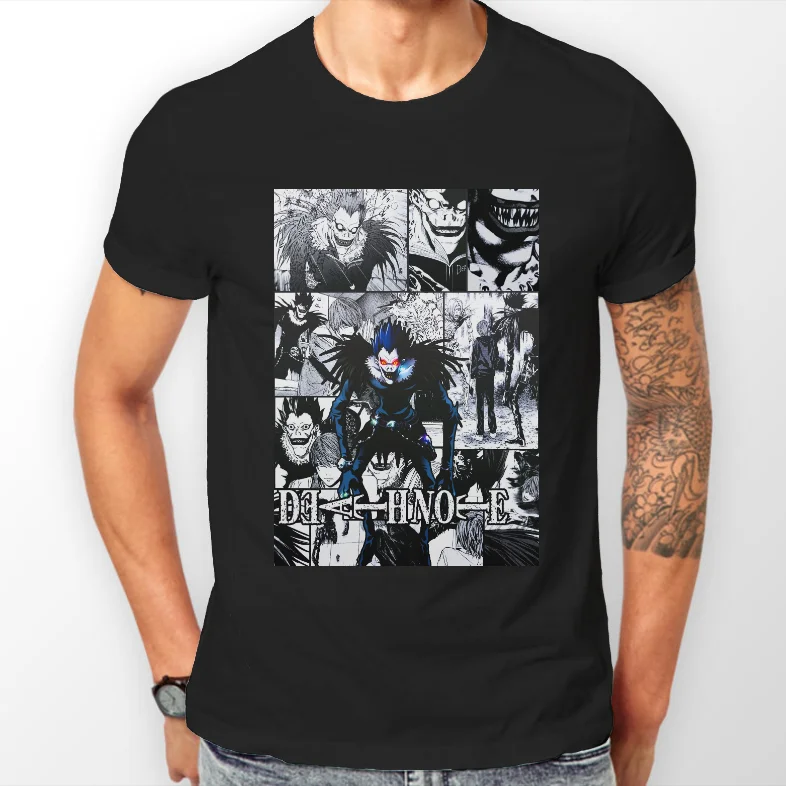 Death Note Ryuk Manga Strip Kira L Anime Unisex Tshirt T-Shirt Tee ALL SIZES