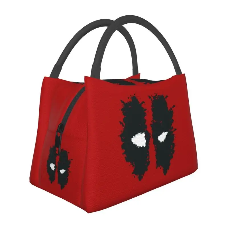

Superhero Deadpool Insulated Lunch Bags for Women Portable Cooler Thermal Bento Box Outdoor Camping Travel