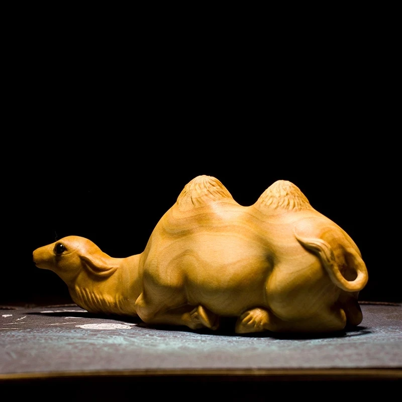 

10 см подставка для ручки в виде верблюда искусственная скульптура в виде животного фэн-шуй Статуя из массива дерева домашний декор