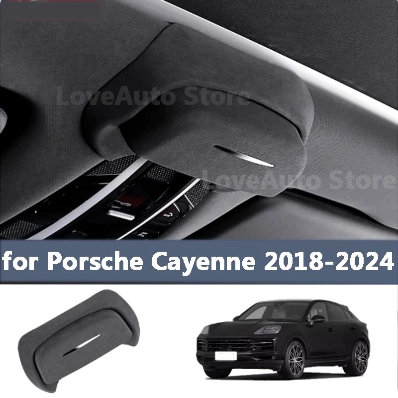 

For Porsche Cayenne 2018-2024 Car Glasses Box Car Sunroof Over Fur Sunglasses Storage Box Automotive Accessories