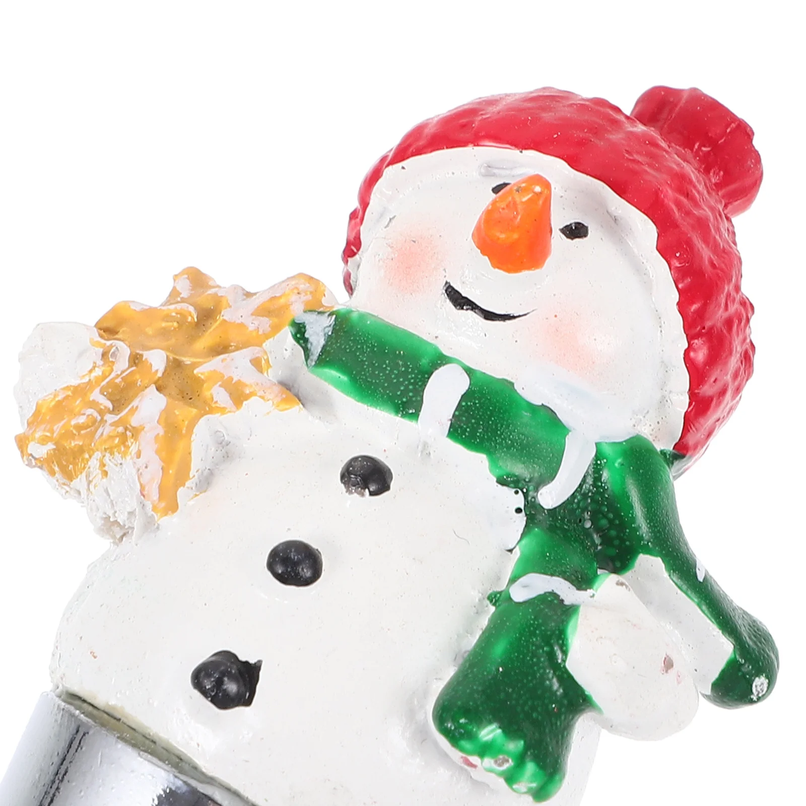 

1Set Snowman Wine Bottle Stopper Reusable Metal Resin Airtight Seal Easy Use Party Bottle Plug Saver Wine Stopper