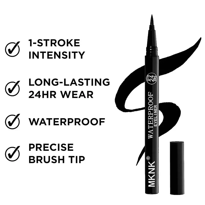 Matita per eyeliner ad asciugatura rapida Trucco Eyeliner opaco liscio a lunga durata Penna per eyeliner liquido anti sbavature impermeabile Cosmetici per occhi