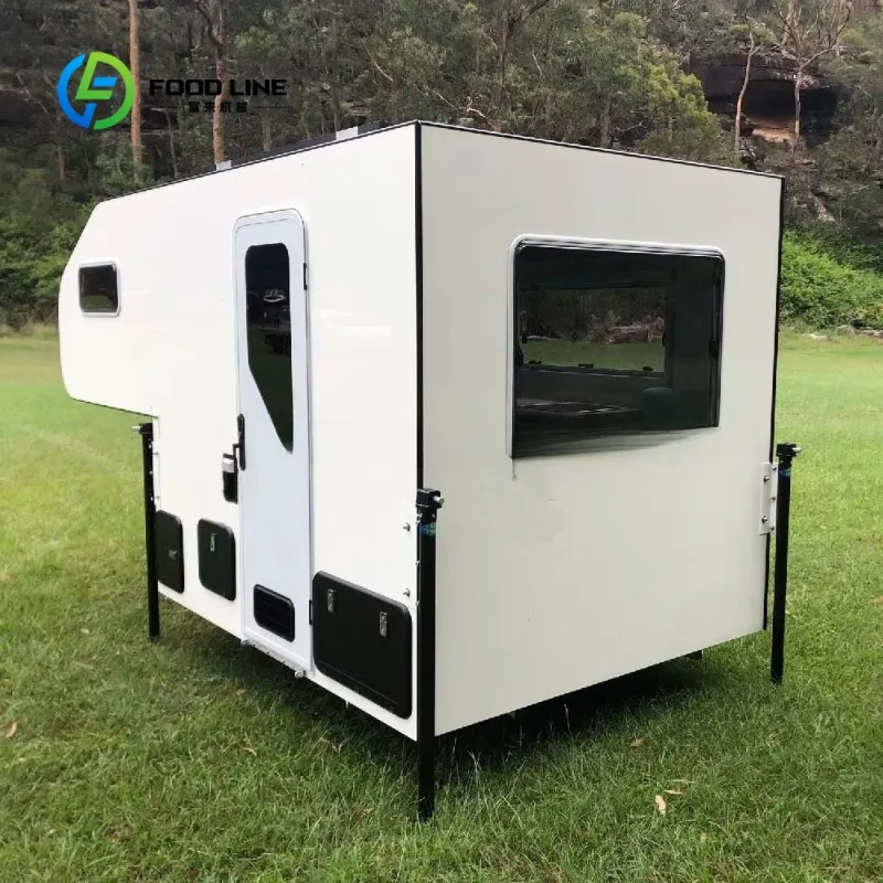 Durable Pickup Truck Camper Slide-in RV Camper Shell for Offroad 4x4 Expedition Camper with Rugged Construction & Skid Custom