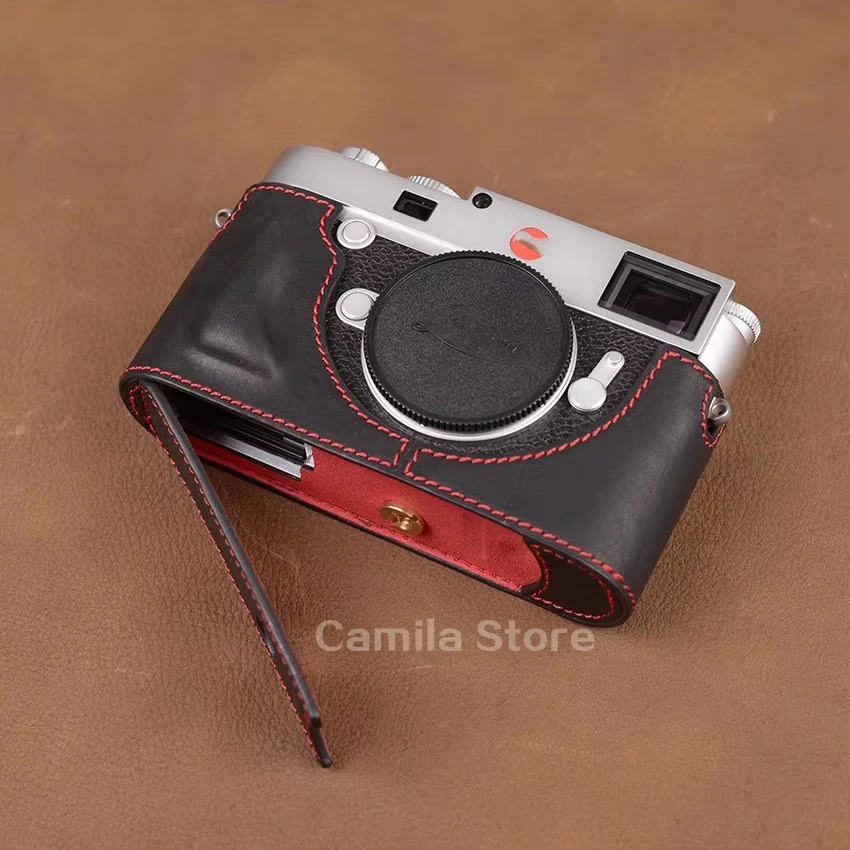 lavoro-manuale-macchina-fotografica-borsa-in-vera-pelle-di-vacchetta-custodia-per-corpo-box-per-leica-m10-m10m-m10p-m10r-m11-maniglia-custodia-protettiva-base-in-metallo