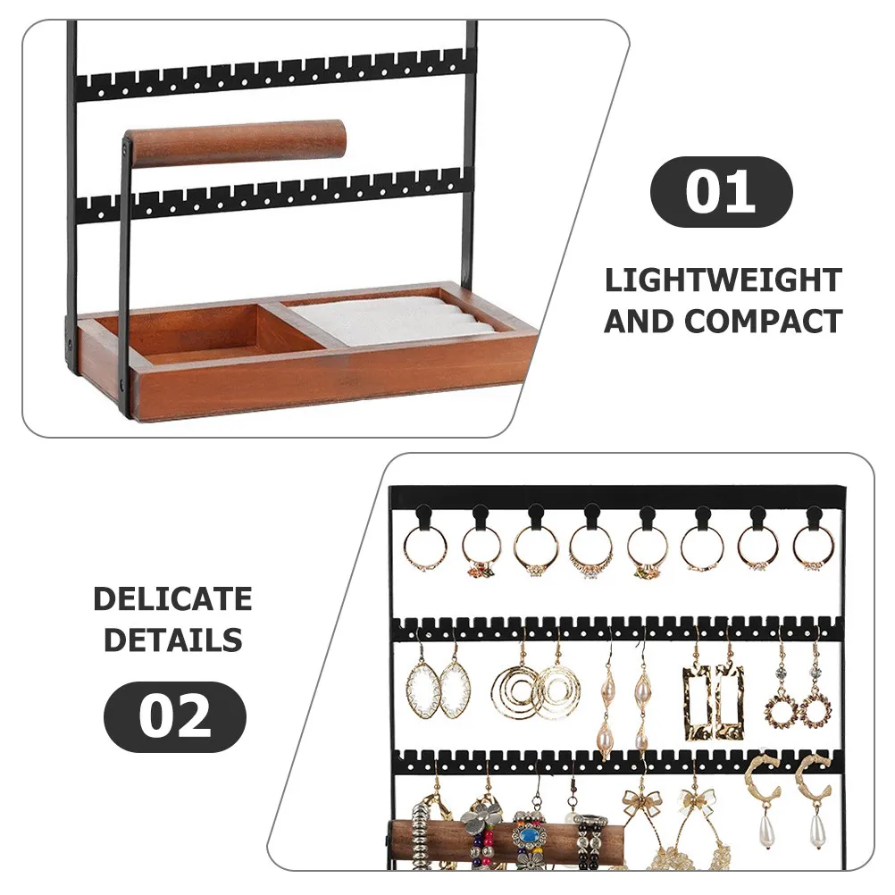 

Подставка для ювелирных изделий, простая и изысканная, органайзер для украшений, держатель для ожерелий, колец и серег, для дома и магазина.