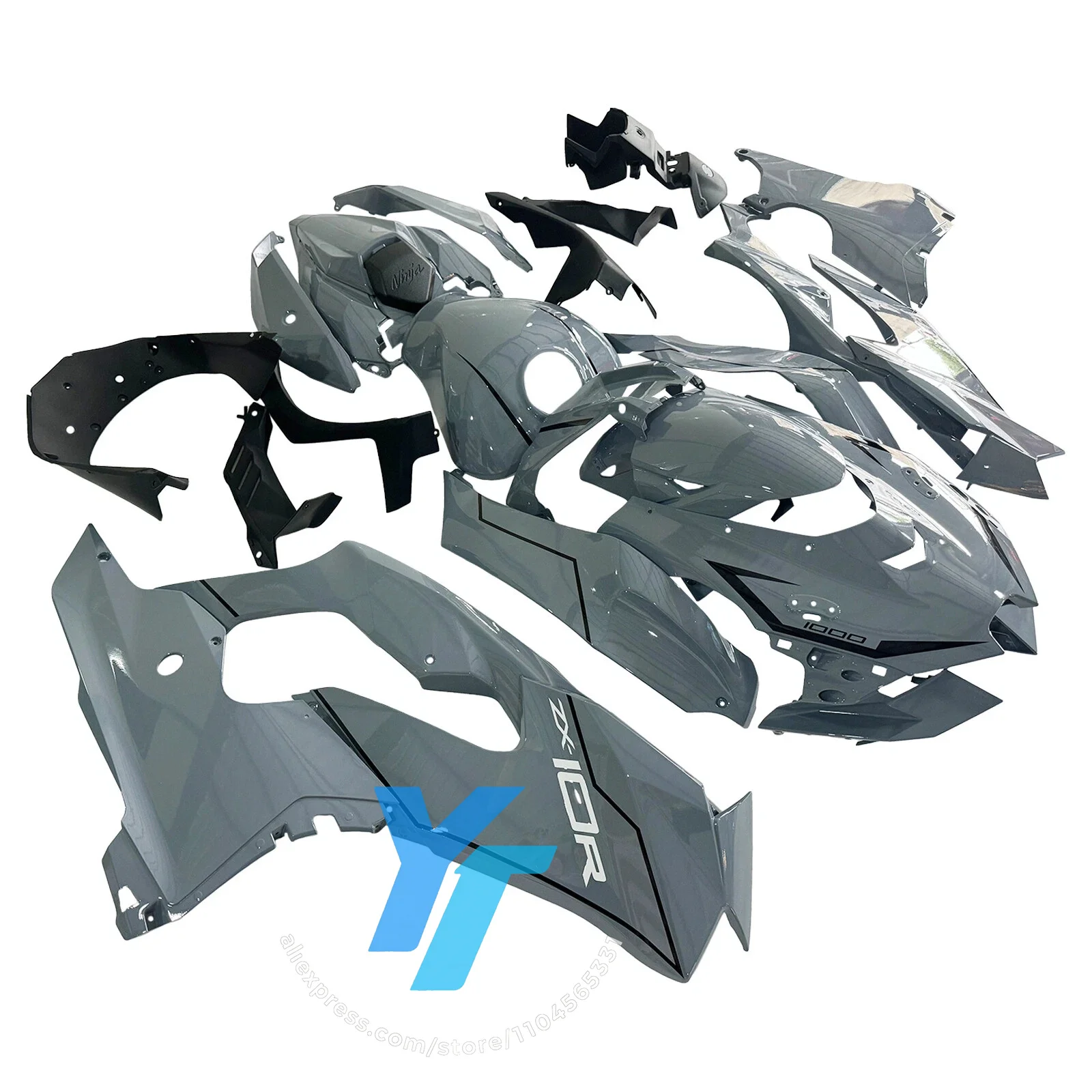 مناسبة لكاواساكي نينجا ZX-10R 2021-2025 هدية ومجموعة القلنسوة لمجموعة هيكل الدراجة النارية #1