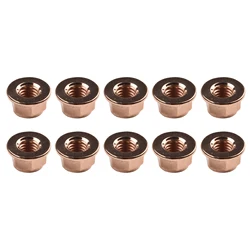 50 Pcs Exhaust Nut Elbow Nuts M8 SW 13 Turbocharger Manifold Copper Nut Automobile Exhaust Pipe Hexagon Nut