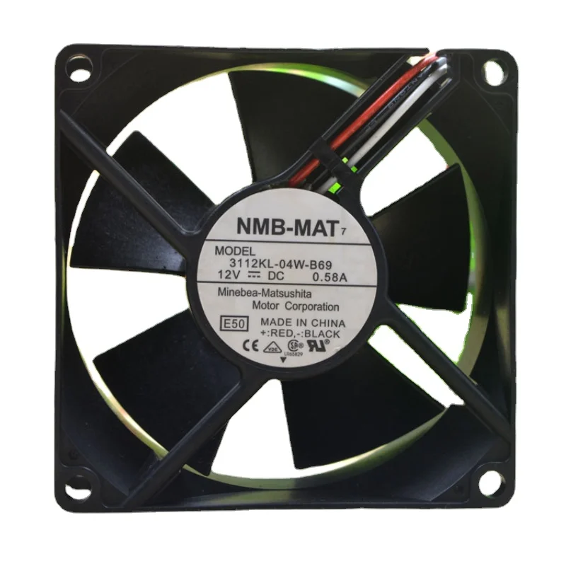 

New CPU Cooling Fan For NMB-MAT 3112KL-04W-B69 8CM 8032 12V 0.58A Ball Cooler Fan 80*80*32mm