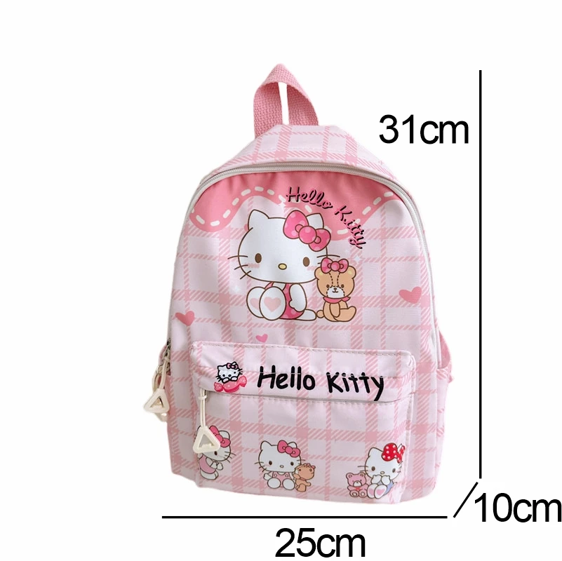 Hello Kitty Kuromi cinnamonroll เด็กน่ารักการ์ตูนอะนิเมะน้ำหนักเบาพิมพ์ลายโรงเรียนอนุบาลกระเป๋านักเรียนสำหรับเด็กชายและ tas ransel anak perempuan