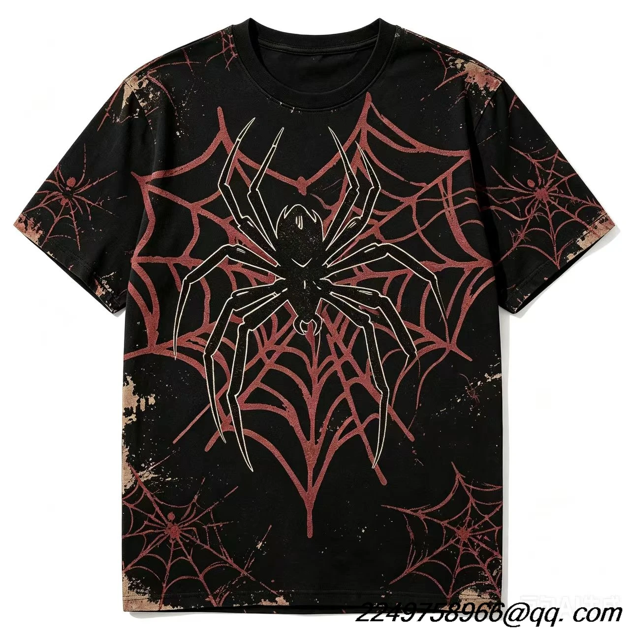 Men's Casual 3D Print Streetwear T-Shirt Spider Design Summer Breathable Round Neck Comfortable Wear Men's Clothing