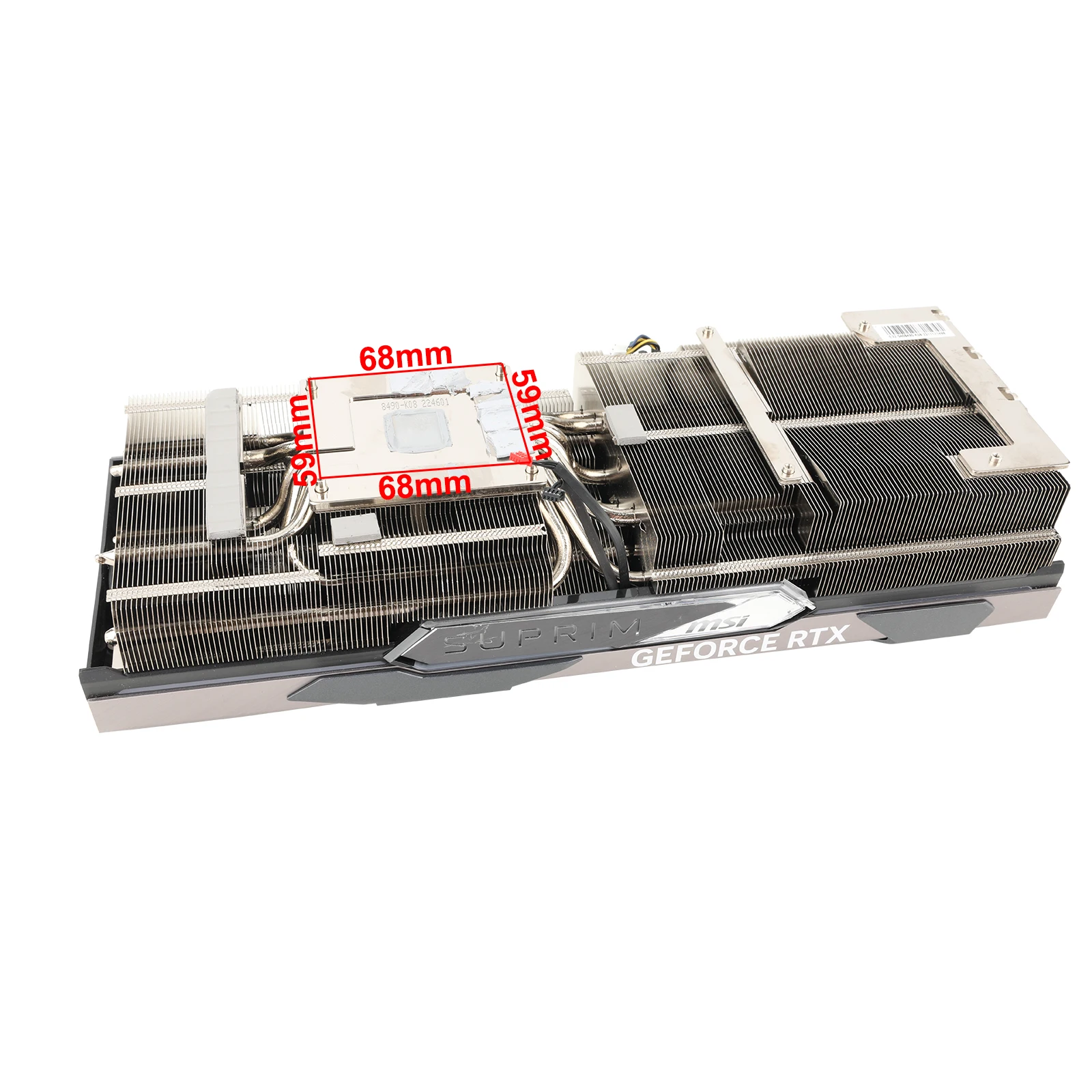 Disipador de calor de tarjeta de vídeo Original para MSI GeForce RTX 4070 Ti SUPRIM SE 12G, radiador enfriador de tarjeta gráfica RTX 4070ti con placa trasera