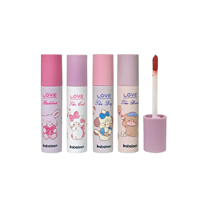 Matte Pink Mousse Lip Gloss Long Lasting Non marking Nude Red Waterproof Cute Liquid lipstick trucco coreano bellezza cosmetica