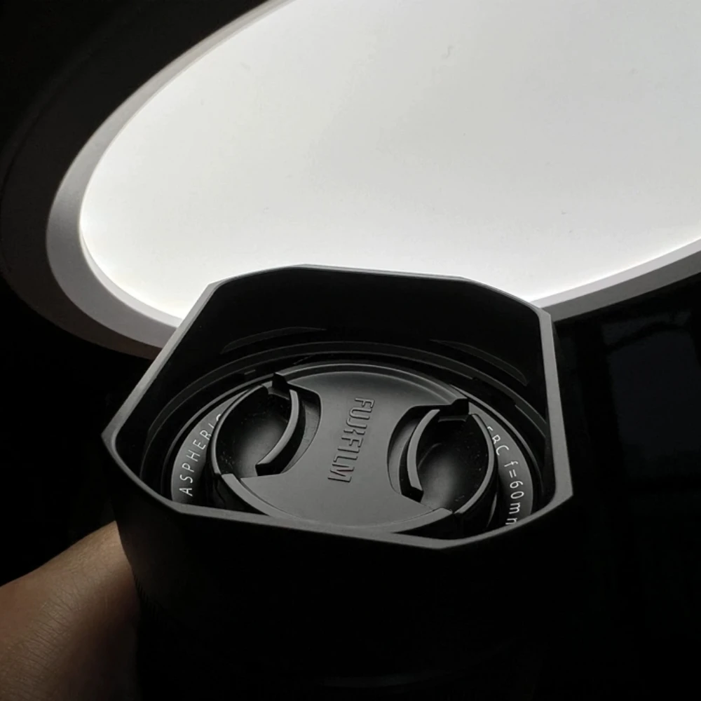 For Fujifilm XF18F2 R/XF35F1.4 R/XF60F2.4 R Camera Lens Hood Metal Screw-in Lens Hood Lens Cap Replaces Photography Accessories