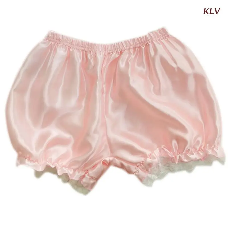 Frauen Mädchen Lolita Pumphose Rüschen Spitze Trim Maid Lose Kürbis Hosen Solide Gothic Sicherheit Shorts Vintage Sicherheit Shorts Unter