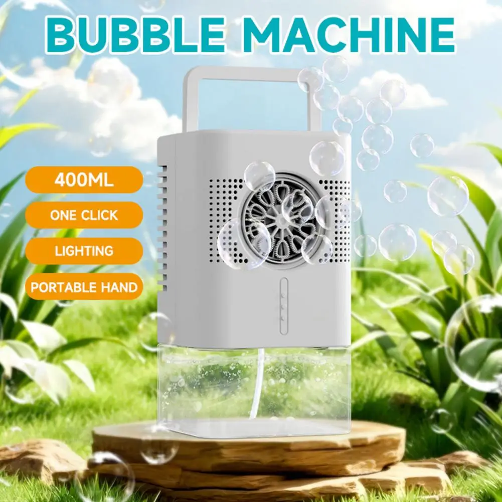 Máquina de bolhas infantil, brinquedos fofos para atividades ao ar livre/festas/adereços de casamento, elétrica automática, presente para crianças