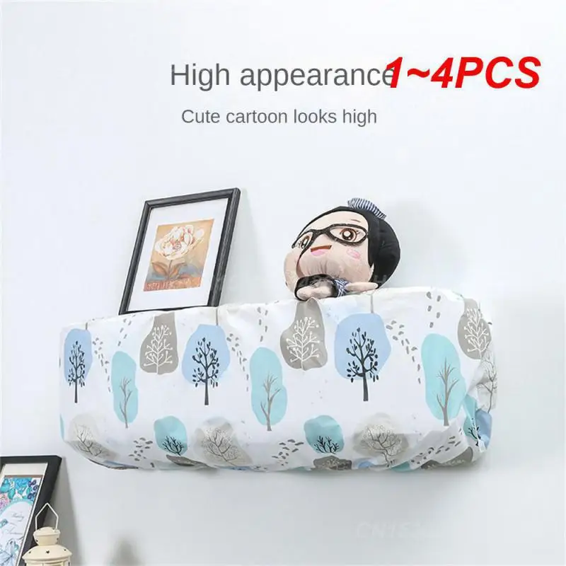 1~4PCS Dust Cover Easy Cleaning Home Decor Air Conditioner Dust Protector Air-conditioning Cover Wall-mounted Fresh Pattern