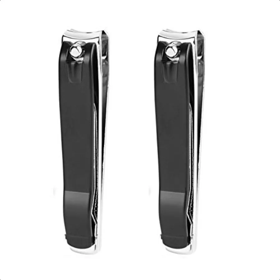 

Large Nail Clippers Set2 Pcs Premium Stainl Steel Fingernail Toenail Clippers Curved Blade with Sharp and Sturdy Blade