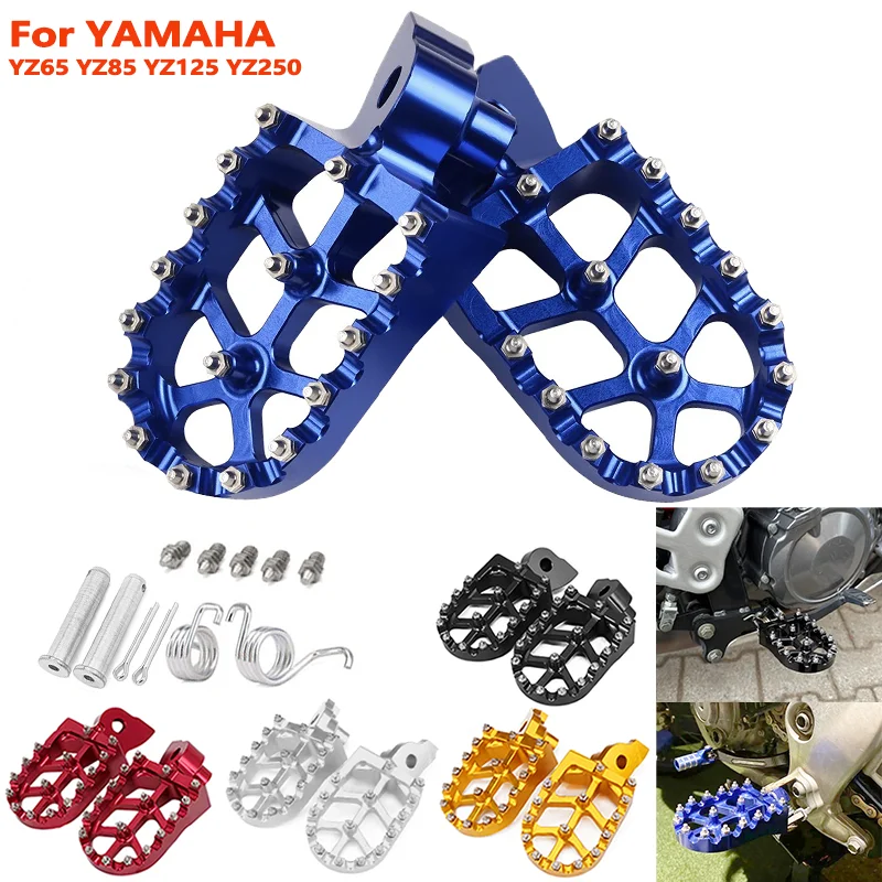 Motorrad Fußstützen Pedale Für Yamaha YZ 65 85 125 250 125X 250X 250FX 450FX Restapies WR 250F 450F YZF WRF 250 450 fußrasten