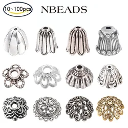 10-100PC Alloy Tassel Ends Cap Bead Cone Spacer Bead Caps Cover Thread Ends for Earring Necklace Jewellry DIY Craft Making