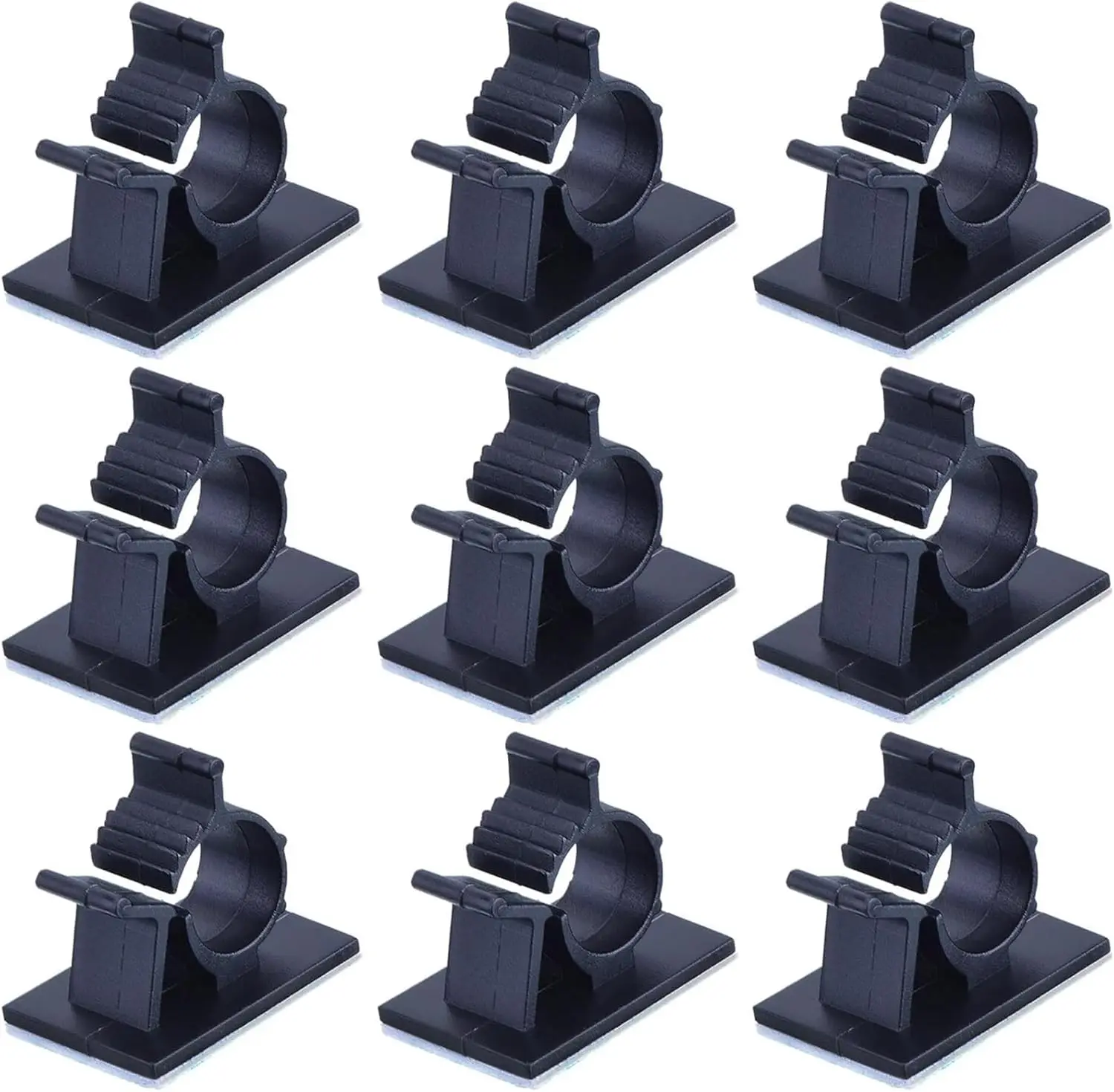 5/10PCS Adjustable Self-Adhesive Cable Organizer Clips Wire Ties Mounts Clamp Clips Organizer Desk Cable Cord Management Holder