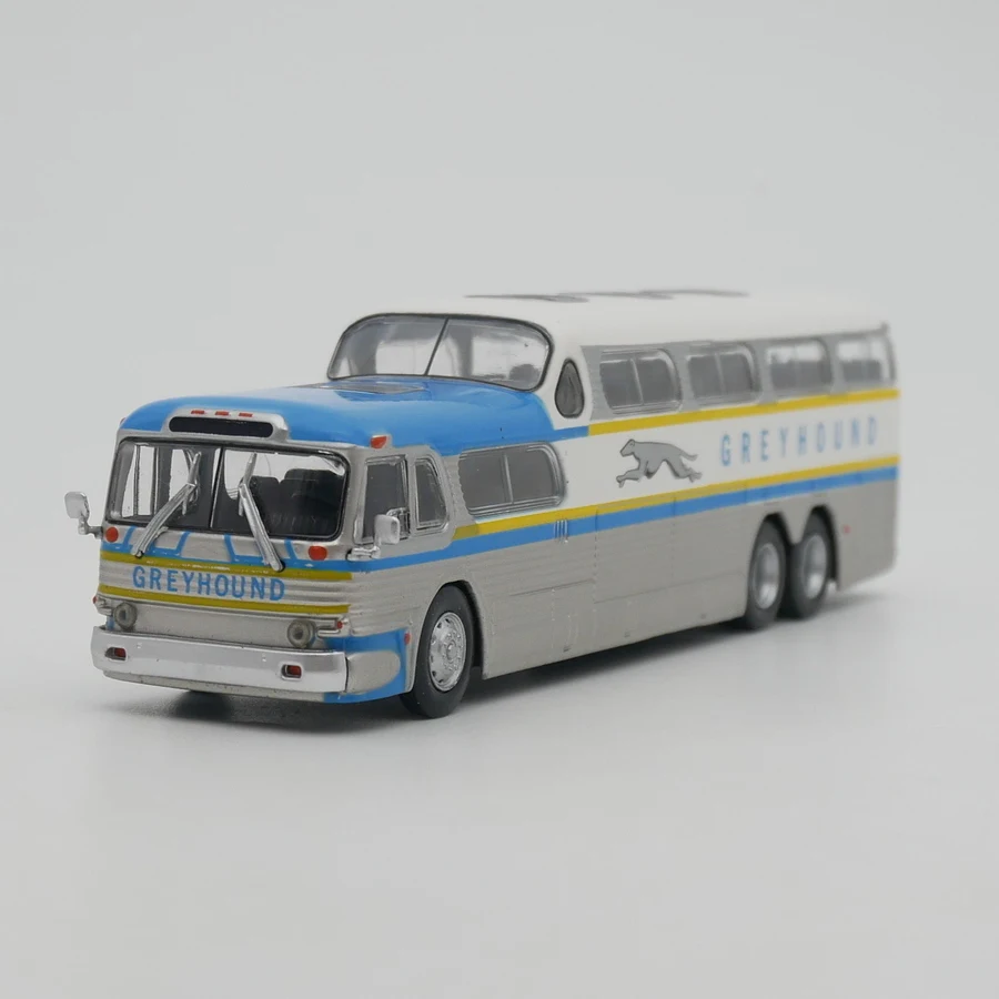 

Diecast IXO 1:72 Scale Ist Greyhound Bus American Long-distance Coaches Alloy Car Model Collectible Toy Gift Souvenir Display