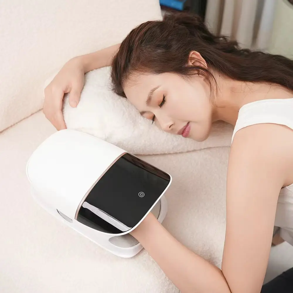 Electric Hand Massager with Vibration Squeeze Intelligent Heating Airbag Traction for Finger Joints Wireless Finger Massagers