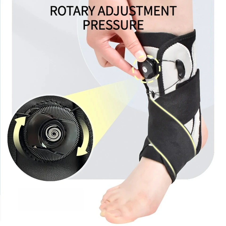 1Pcs New Ankle Brace Stabilizer Sports Injury Recovery Sprain Lace Up Adjustable Support Stirrup Compression Ankle Wrap Unisex