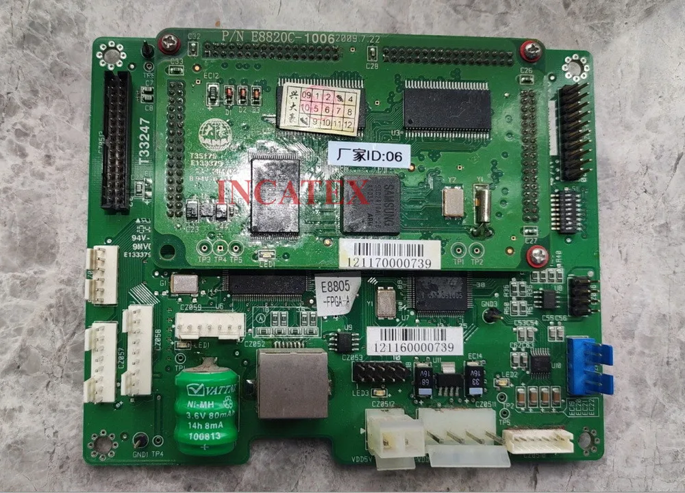 Feiya Embroidery Machine Spare Parts Original Good Condition Dahao Electronic Main Board Card E8805 With E8820C