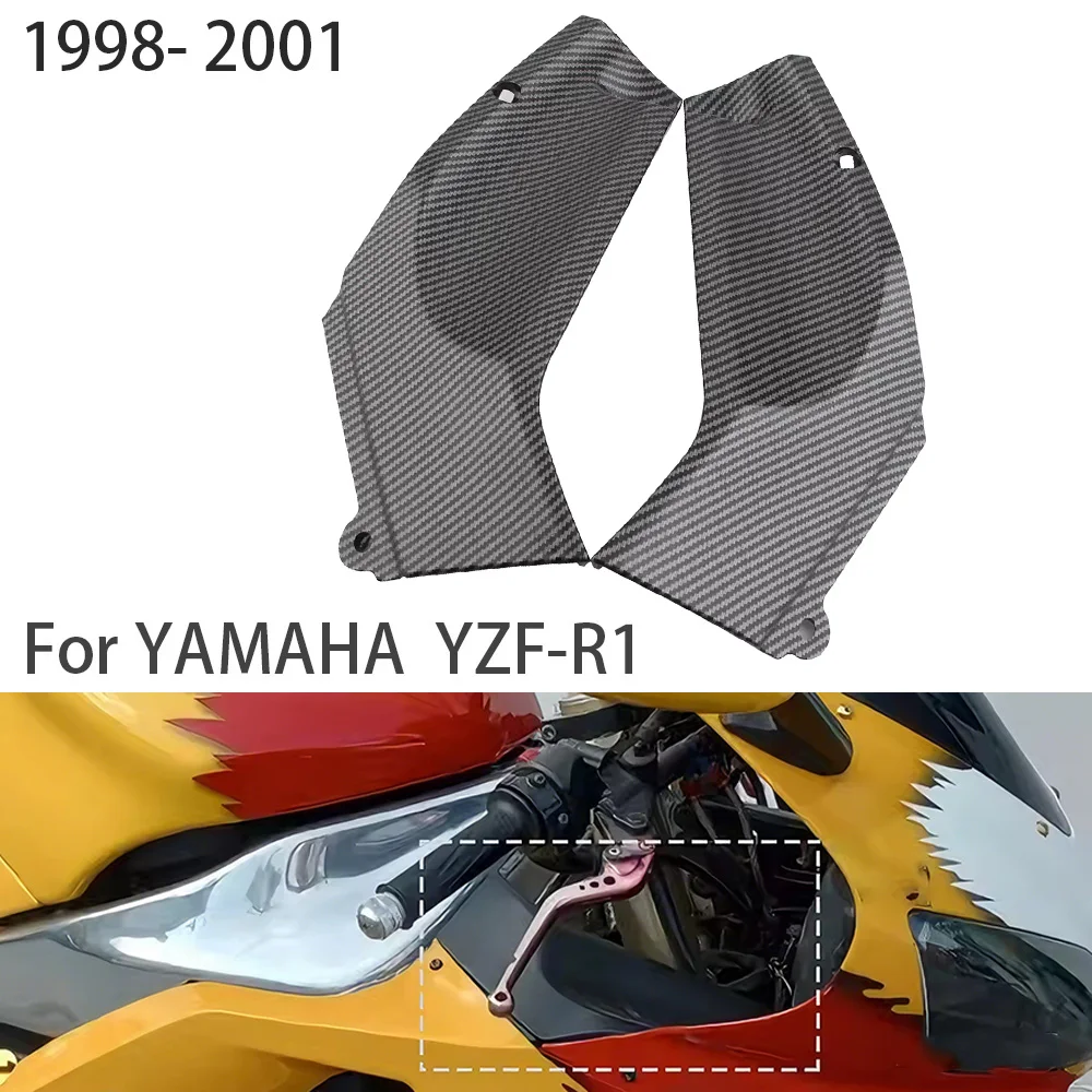 

1Pair For Yamaha YZF R1 1998 1999 2000 2001 Motorcycle Side Air Duct Cover Fairing Insert Cover ABS Carbon Fiber