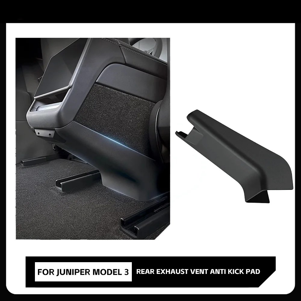 Rear Seat Lower Anti Kick Panel Cover For Tesla Model Y Juniper 2025 Ventilation Vent Anti Dirty Protective Interio Accessories