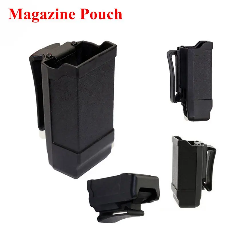 

Military tactical polymer magazine 9mm black belt holster Army training Glock combat equipment combat magnetic bag