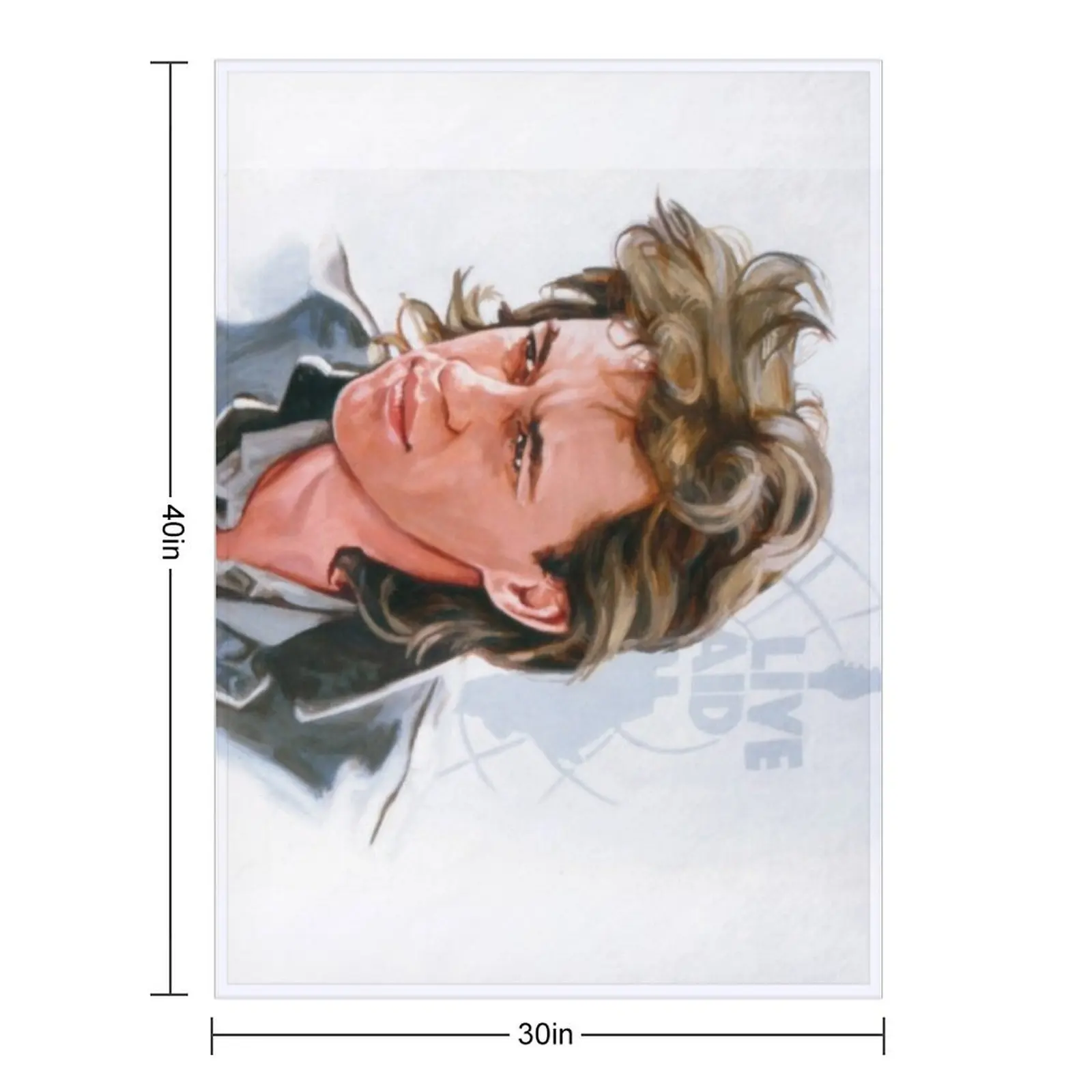 Bob Geldof Throw Blanket Thermal funny gift halloween Designers warm winter Giant Sofa Blankets