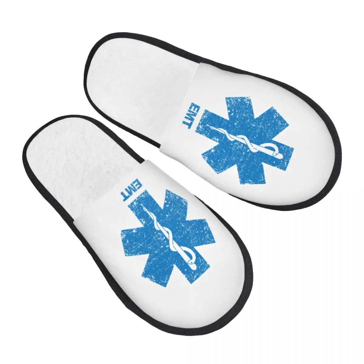 

Изготовленные на заказ гостевые тапочки Emt Star Of Life для спа-женщин, фельдшер, домашние тапочки скорой помощи