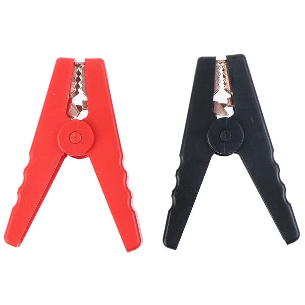 

2pcs Red/Black Crocodile Clips 100A For Test Lead Cable Car Battery Chargers Insulated Car Battery Chargers Insulated Clamp