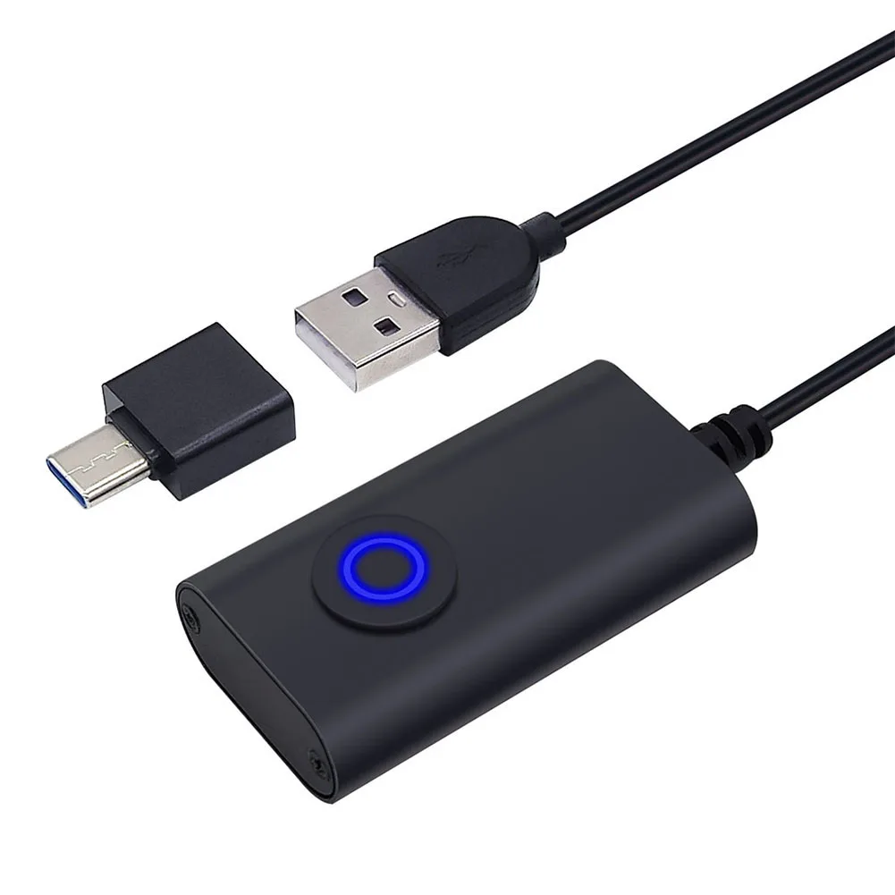 2 in 1 USB Type-C Mouse Jiggler with ON/OFF Switch Mouse Wiggler Shaker Drive Free Automatic Mouse Shaker Keeps Computer Awake