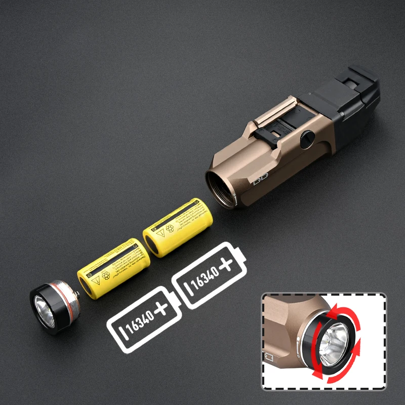 Tactical T RM 2 Rail Mounted Tactical Lighting System Hunting Weapon Airsoft Scout Accessories Scout Rifle Gun Weapon LED Light