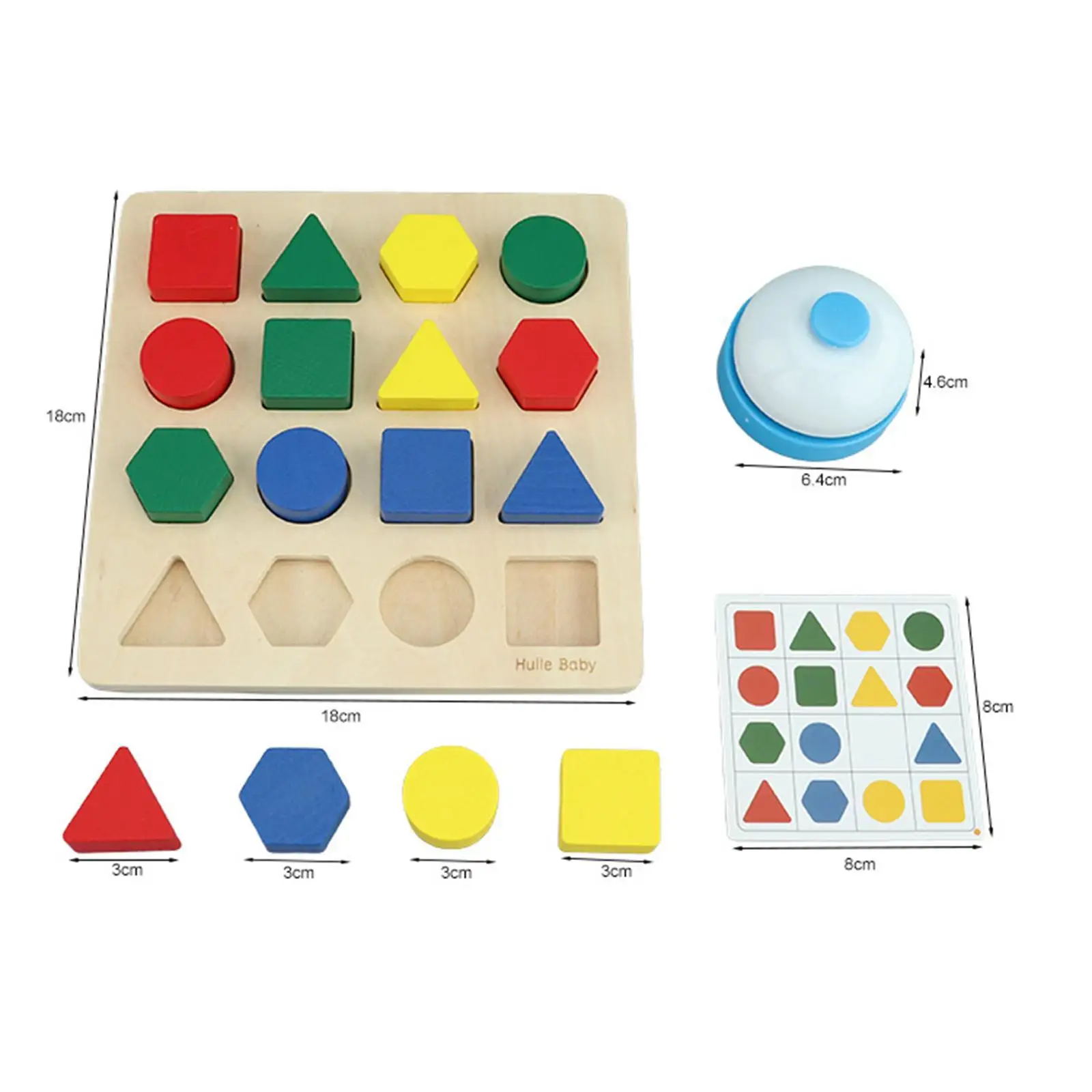 Shape Quick Matching Board Color Learning Board Game, Wooden Puzzle, Interactive Color Sensory Early Education Toy