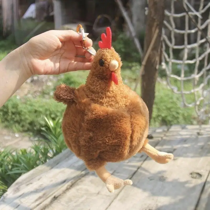 

1Pcs Cute Soft Stuffed Chicken Dolls Pencil Case Simulation Funny Plush Chicken Toys Pen Bag For Kid Christmas Gifts Home Decor