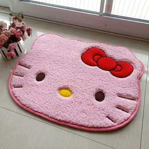 50x60cm Kawaii Hello Cartoon Kitty Anime KT Pellet Cat Bathroom Rugnish Rug 12 Main Sales Felpudo Gato - №2