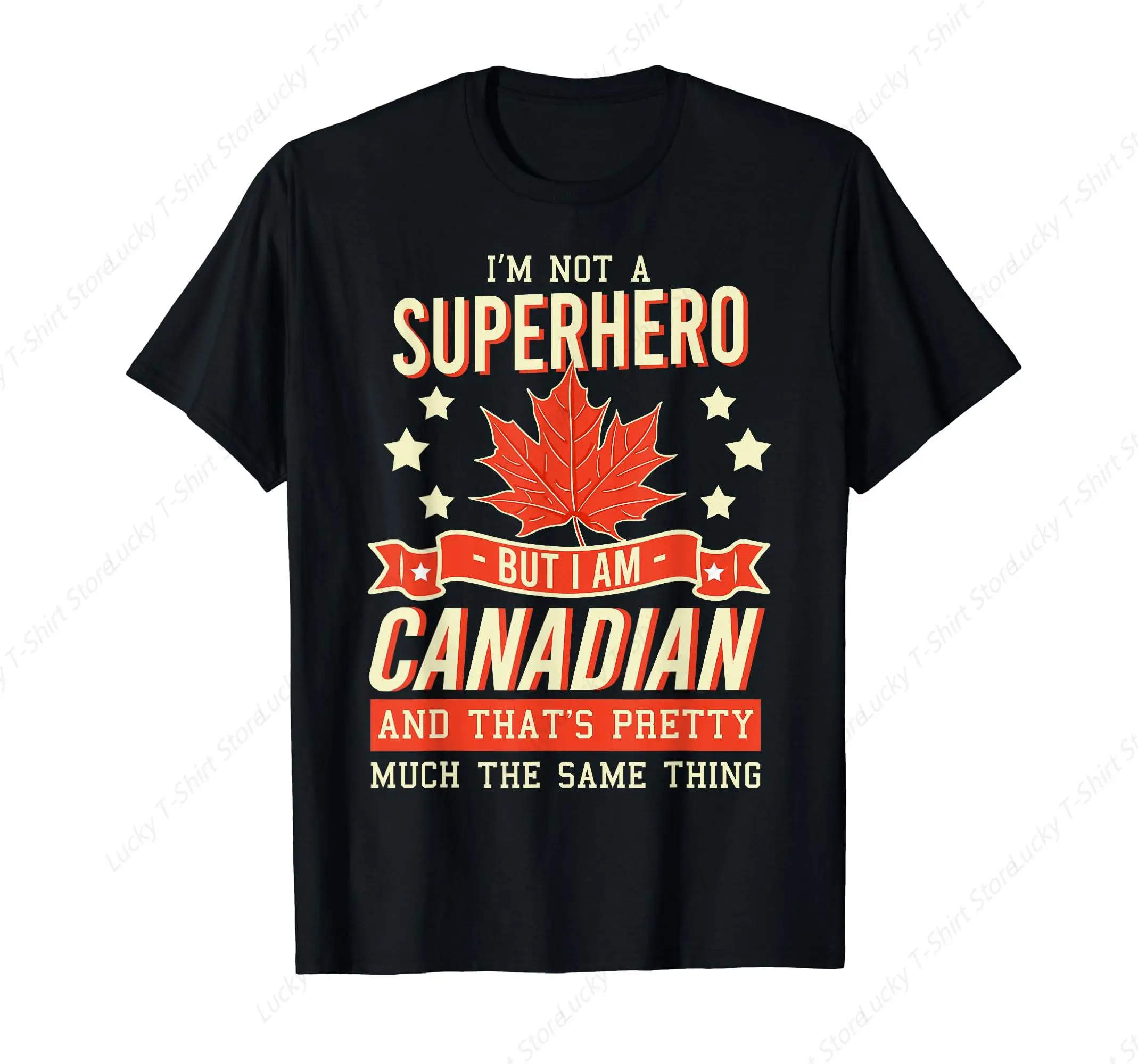 Canadian Canada Citizen Flag Superhero Power T-Shirt