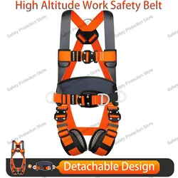 Five Point High Altitude Work Safety Harness Cinto De Segurança De Corpo Inteiro Treinamento De Escalada Ao Ar Livre, Equipamento De Proteção De Construção