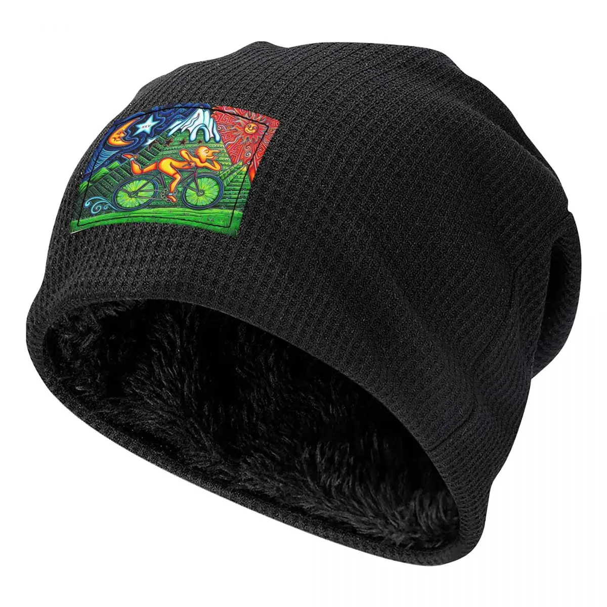 Discovery Of LSD Albert Hofmann Unisex Adult Beanies Caps Fleece-Lined Bonnet Hat Warm Hip Hop Autumn Winter  Skullies Hats